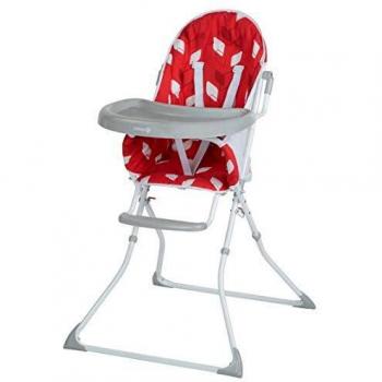 Safety 1st Kanji Trona para bebé Plegable, Compacta y Ajustable, trona bebé con cojín por niños 6 meses - 3 años, Color Red Campus