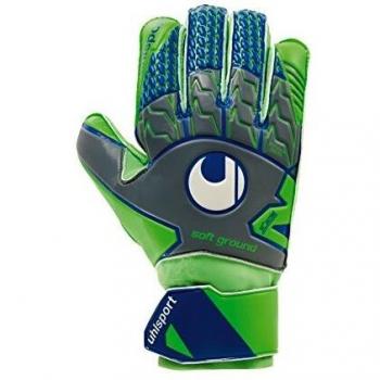 uhlsport Tensiongreen Soft Pro Guantes de Portero, Hombre, Gris Oscuro/Verde