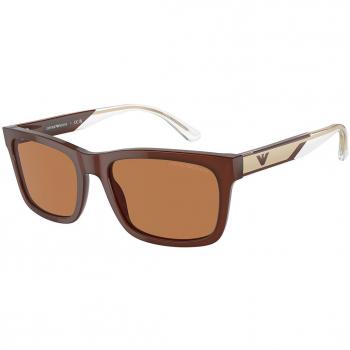 Emporio Armani EA4224 Col. 609573 Men's Square Sunglasses Brown Size 57