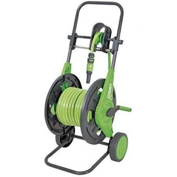 Carretilla Enrollable para Manguera de Jardín 20m con Accesorios Ribimex PRA/DB.1103