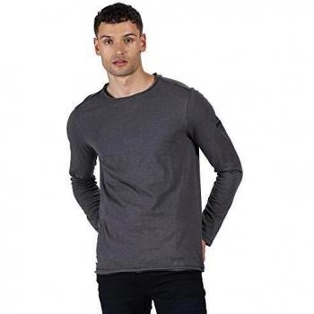 Regatta Karter II-Jersey Informal De Manga Larga T-Shirts/Polos/Vests, Hombre, Seal Grey, L