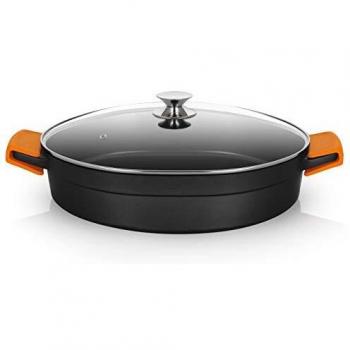 Cacerola Baja de Aluminio Fundido Orbegozo CDB 1040, 40cm para Inducción Completa