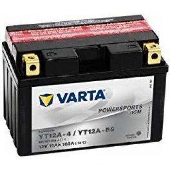Batería Varta YT12A-4/YT12A-BS para Motocicleta, 12V, 11Ah, Dimensiones 150x88x105mm