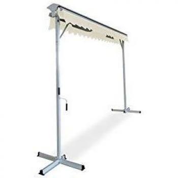 Toldo a dos aguas de 3x3m en aluminio color beige