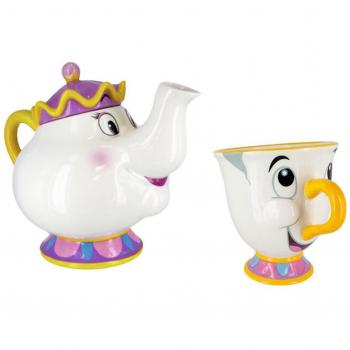 Disney Beauty and the Beast Mrs. Potts and Chip Tea Set by Paladone