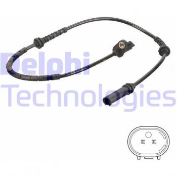 Sensor de ABS DELPHI SS20792 - Sensor de revoluciones de la rueda, compatible con vehículos para monitorear la velocidad de las ruedas y garantizar el funcionamiento adecuado del sistema antibloqueo de frenos (ABS), diseñado para ofrecer alta