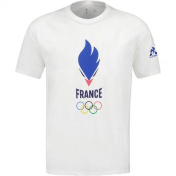 Le Coq Sportif Paris 2024 N° 5 Olympic Team Fan T-Shirt - White