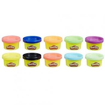 Play-Doh, multicolor, Pack 10 Mini Botes
