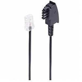 Cable telefónico Shiverpeaks BASIC-S, negro, 10 m, TAE-F a RJ45