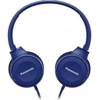 Panasonic RP-HF100E-A Wired On-Ear Headphones, Blue