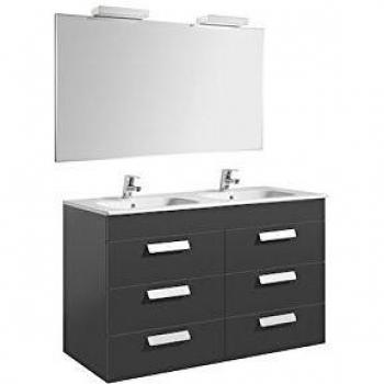 Roca - Pack Debba Std 3 Cajones 1200 Gris Antracita Brillo