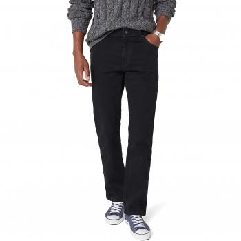 Wrangler Texas Stretch Black Overdye Jeans for Men Size 31