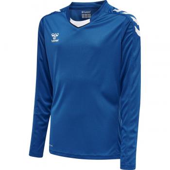 Camiseta Hummel hmlCORE XK Poly para niños, 100% poliéster, diseño ligero y transpirable, tecnología de secado rápido, ajuste cómodo, logo Hummel en el pecho