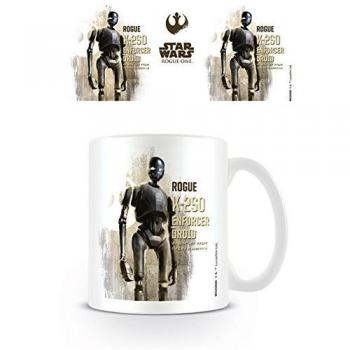 Star Wars Rogue Uno k-2s0 perfil taza de cerámica, multicolor