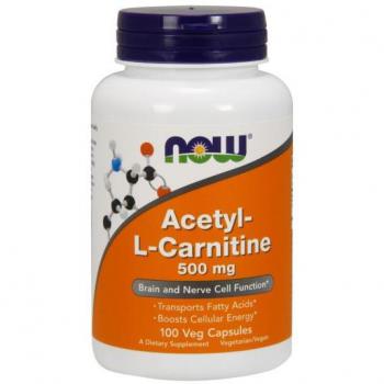 Now Foods Acetyl-L-Carnitine 500 mg - 100 Capsules