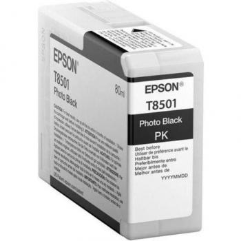 Epson UltraChrome HD T8501 Photo Black Ink Cartridge (80ml) - C13T850100