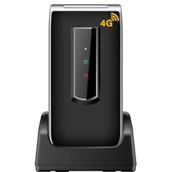 Teléfono Móvil Beafon SL495 LTE 2.4 Táctil, Cámara 1.3 MP, Botón SOS, Color Negro y Plata