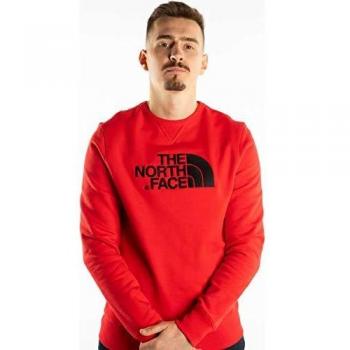 Sudadera Hombre The North Dreaw Peak Crew Rojo T92ZWR682