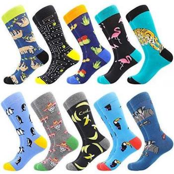 BISOUSOX Calcetines Estampados Hombre,Hombres Ocasionales Calcetines Divertidos Impresos de Algodón de Pintura Famosa de Arte Calcetines,Calcetines de Colores de Moda