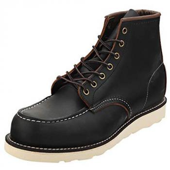 Red Wing 6 Inch Moc Toe Mens Boot - Black Prairie - UK11 EU46 US12 - male