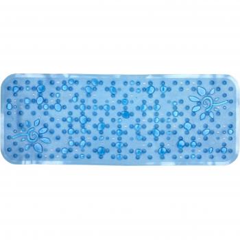 toyma 0852/46-Alfombra de baño Gotas 95x36, Color Azul traslucido, 95 x 36 cm