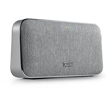 Altavoz Bluetooth Portátil Teufel MOTIV GO VOICE - Wireless, 20W, WiFi, Google Assistant, Chromecast Integrado, Batería de 16h - Plata y Blanco