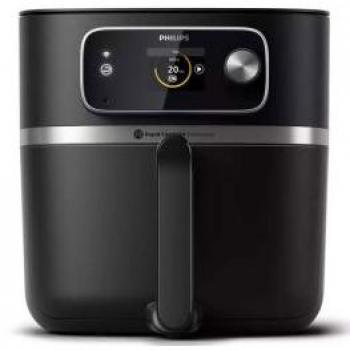 Freidora de Aire Philips HD9880/90, capacidad 1.4 kg, tecnología Rapid Air, control digital, temporizador ajustable hasta 60 minutos, temperatura regulable hasta 200°C, cesta apta para lavavajillas