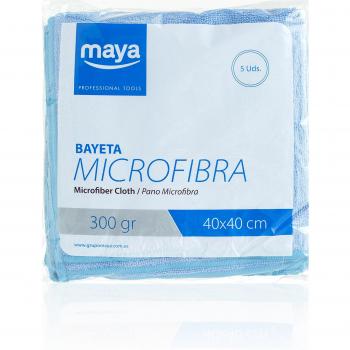 Maya 07019 - Juego de 5 Bayetas Profesionales de Microfibra, 300g cada una, Tamaño 40x40 cm
