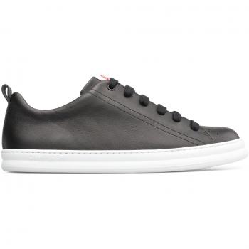 Camper Men's Low-Top Sneakers in Black and White Calfskin Leather - Size 39