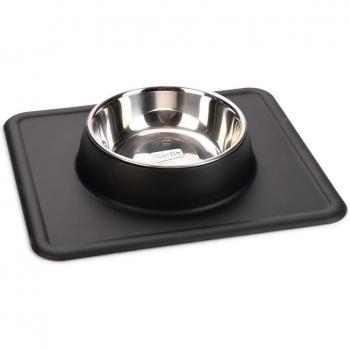 Comedero Karlie Silikon Dex con base de silicona - 350 ml, 14 cm de diámetro - Negro