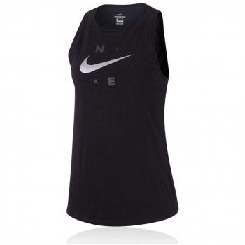 Nike W Nk Dry Tank Dfc Brand Top, Mujer, Black/Anthracite, XL