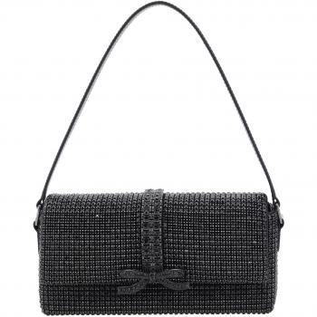 Self Portrait Black Crystal Shoulder Bag