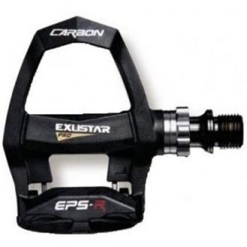 Exustar EPR200CKTI Pedales de Carretera, Unisex Adulto, Negro, 86 x 89 mm