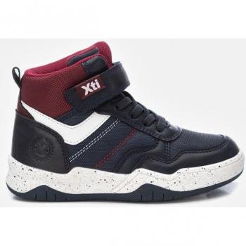 Xti - Zapatillas deportivas de niño abotinadas con cordones, modelo 151061, color azul