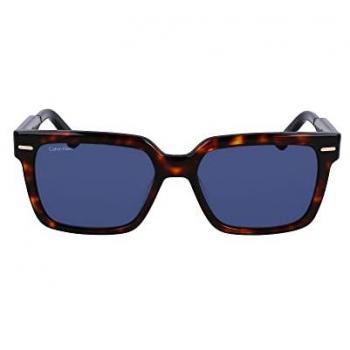 Calvin Klein Dark Havana/Blue Sunglasses, Multicolor male, Size: 55 MM