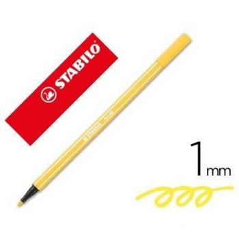 Rotulador Stabilo acuarelable Pen 68 amarillo 1 mm