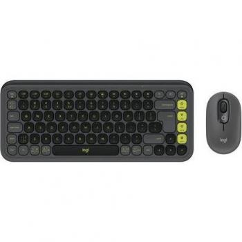 Combo Teclado y Ratón Logitech POP Icon - Inalámbrico Bluetooth LE - QWERTY Internacional US - Grafito
