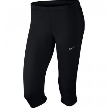 Nike Capri Tech Mallas, Mujer, Negro / Plateado