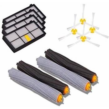 Lacaca Kits de repuesto para iRobot Roomba 800/900 Series 870 880 980 Aspiradora accesorios kits-includes 800 - Pack de 4 cepillos laterales, 4 unidades 800 Series Filtros Hepa, 2 unidades, Aeroforce