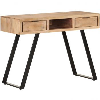 Escritorio de Madera Maciza Acacia con Bordes Naturales 107x45x79cm