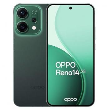 Smartphone Oppo Reno14 F 5G 8GB RAM 256GB Luminous Green 6.57 AMOLED 6000mAh IP68 Carga Rápida