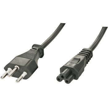 LINDY 2M Swiss Mains Plug TO IEC C5