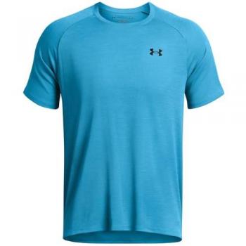 Camiseta técnica de entrenamiento para hombre Under Armour Tech Textured de manga corta, color azul, talla 3XL