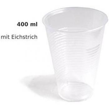 400 ml Vasos de plástico - Transparente, con escaneado trazo