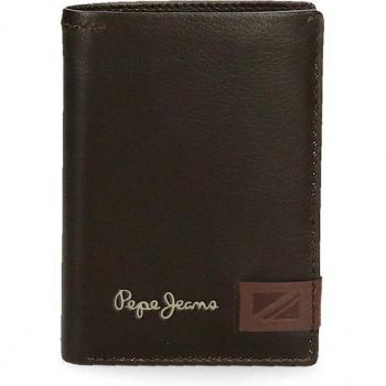 Cartera de hombre Pepe Jeans Strand vertical con monedero marrón