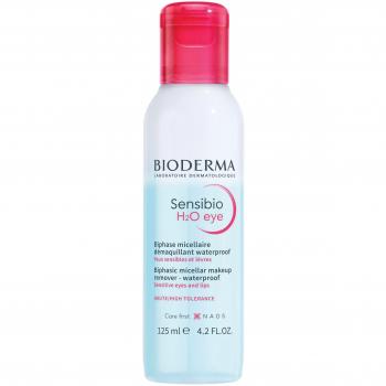 Bioderma Sensibio H2O Eye Biphase Micellar Makeup Remover, High Tolerance, 125ml