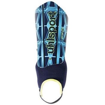 Uhlsport Pro Lite Plus Protecciones, Juventud Unisex, Navy/Ice Blue/Fluo Yellow, L