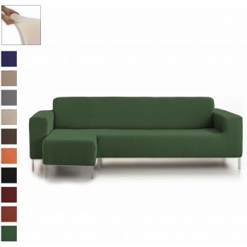 Eiffel Textile Protector Rústica Funda Elástica Brazo, Verde, Chaise Longue Largo Izquierda
