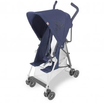 Maclaren Mark II Style Set silla de paseo tipo paraguas supercompacto y ligero para niños de hasta 25 kg, Capota extensible con factor UPF 50+ y asiento reclinable, Accesorios incluidos, Azul Marino