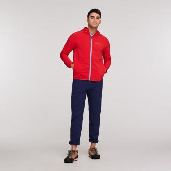 Chaqueta de hombre Cotopaxi Vuelta Performance roja - XL, fina con capucha